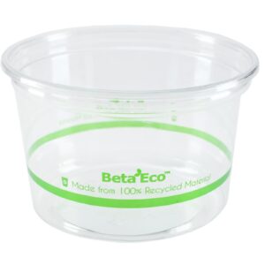 BetaEco RPET Green 16oz (500ml) Deli Container