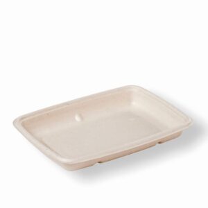 Sabert 6x9Inch 20oz (550ml) Pulp Rectangle Tray.jp