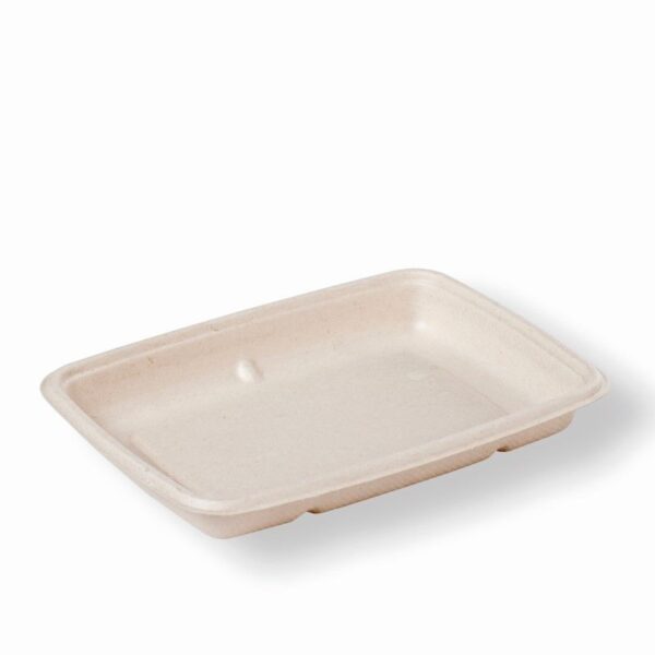 Sabert 6x9Inch 20oz (550ml) Pulp Rectangle Tray.jp