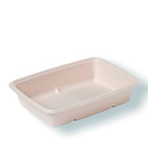 Sabert 6x9" 30oz (850ml) Pulp Rectangle Tray