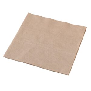 Culinaire 1 Ply Recycled Brown Kraft Lunch Quarter
