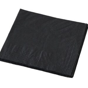 Culinaire 2 Ply Black Cocktail Napkin