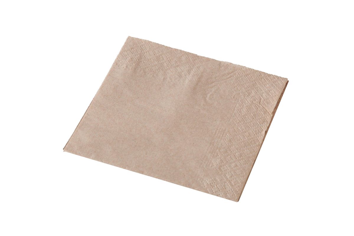 Culinaire 2 Ply Recycled Kraft Cocktail Napkin
