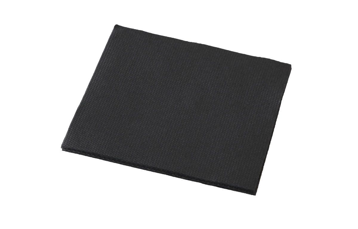 Culinaire Quilted Black Cocktail Napkin