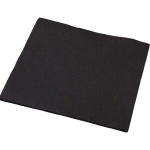 Culinaire Quilted Black Dinner Napkin Quarter Fold