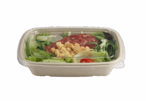 28oz / 800ml Sabert Rectangle Tray Lid - 6x8.5"