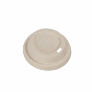 80mm Pulp Lid for 6-12oz Coffee Cups - White