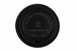 90mm PLA Lid for 8-16oz Coffee Cups - Black