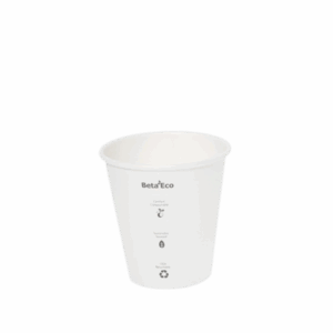 6oz PLA Single Wall Coffee Cup - White 80mm