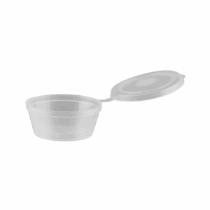 1oz / 30ml Hinged Portion Cup with Lid