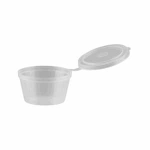 2oz / 50ml Hinged Portion Cup with Lid