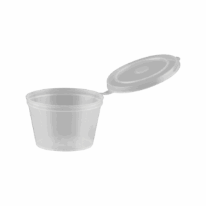 4oz / 75ml Hinged Portion Cup with Lid