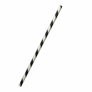 Regular Straw - Black Stripe