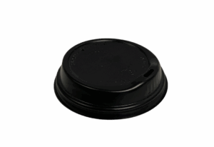 80mm Sipper Lid for 6-12oz Coffee Cups - Black