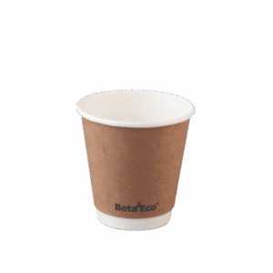 8oz Double Wall Coffee Cup - Kraft 90mm
