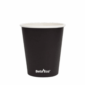 12oz Single Wall Coffee Cup - Black 80mm