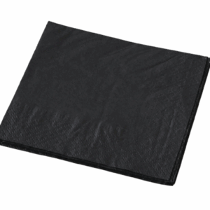 2 Ply Cocktail Napkin - Black