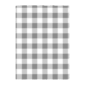 1/4 Cut Gingham Greaseproof Paper - Black