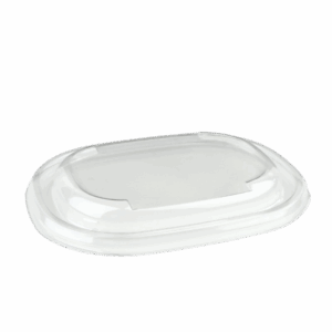 620ml - 770ml Sabert Oval Bowl Lid - Clear PET