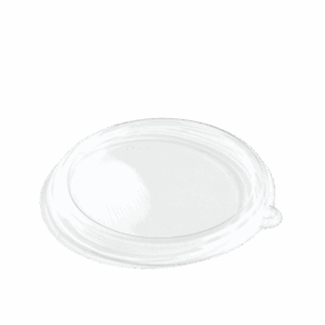 24oz - 48oz Sabert Round Bowl Lid - Clear PET