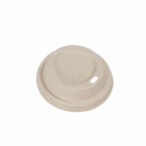 80mm Pulp Lid for 6-12oz Coffee Cups - White
