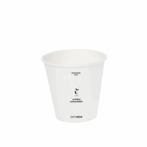 4oz PLA Single Wall Coffee Cup - White 62mm