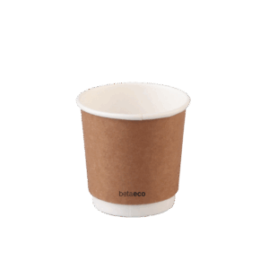 4oz Double Wall Coffee Cup - Kraft 62mm
