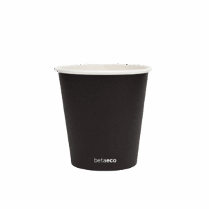 4oz Single Wall Coffee Cup - Black 62mm