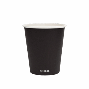 6oz Single Wall Coffee Cup - Black 80mm