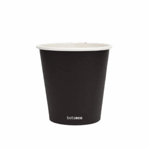 8oz Single Wall Coffee Cup - Black 80mm