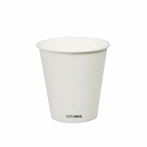 8oz Single Wall Coffee Cup - White 90mm