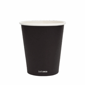 12oz Single Wall Coffee Cup - Black 80mm