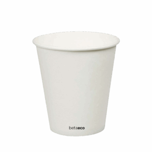 12oz Single Wall Coffee Cup - White 90mm