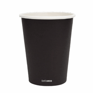 16oz Single Wall Coffee Cup - Black 90mm