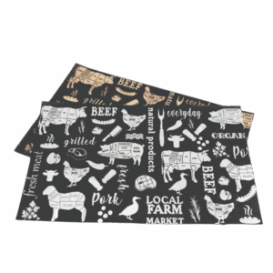1/2 Cut Fresh Paper Greaseproof Paper - Black