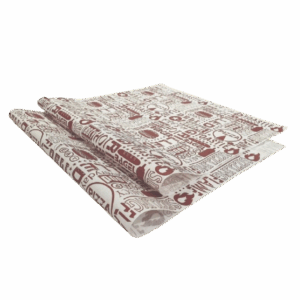 1/2 Cut Tasty Maroon Greaseproof Paper