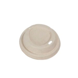 80mm Pulp Lid for 6-12oz Coffee Cups - White