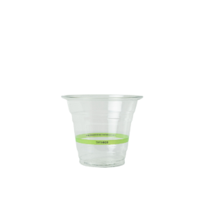 9oz / 225ml RPET Flared Rim Cup - Greenline