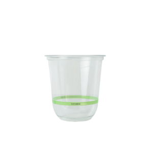 12oz / 360ml RPET U-Shape Cup - Greenline