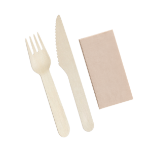 Wooden Cutlery Combo Pack (Fork, Knife, Spoon)