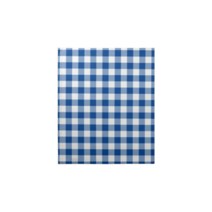 1/4 Cut Gingham Greaseproof Paper - Blue (200 Pack)